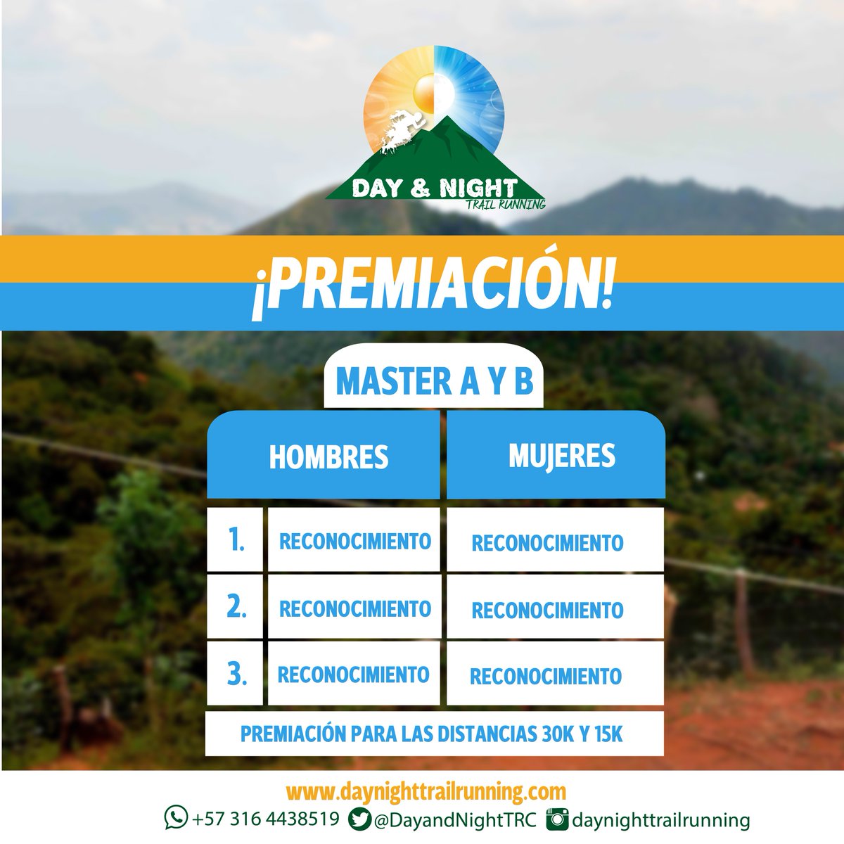 DayAndNightTRC's tweet photo. ¡Definida la premiación!  Hoy estaremos en el 5to piso de @PacificMallCali hasta las 4 pm entregando kits y en ULTIMAS INSCRIPCIONES. https://t.co/fGXsIgHSDx