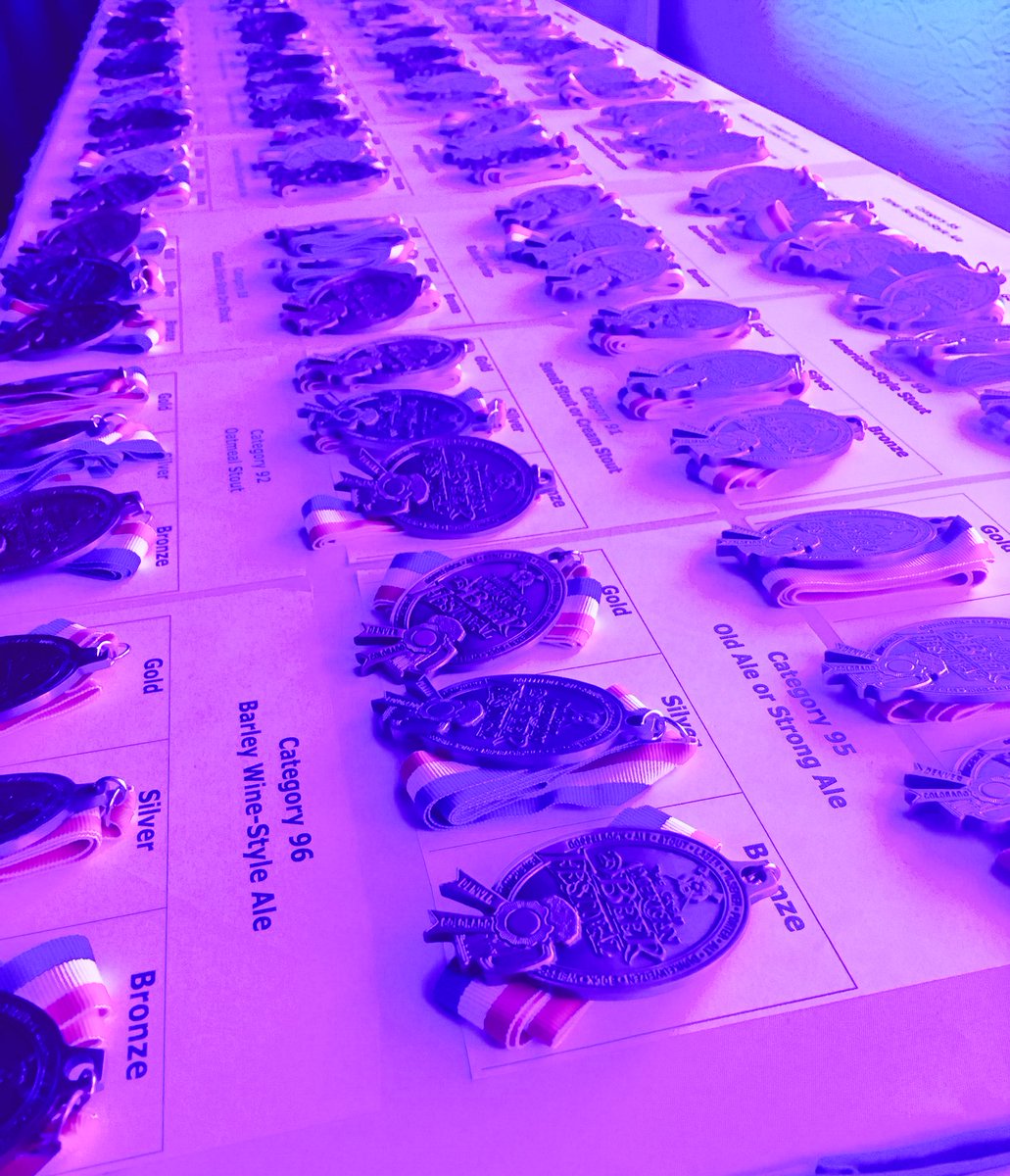 BrewersStats's tweet photo. Time to give out some medals! #GABF https://t.co/d0aKh1hw74