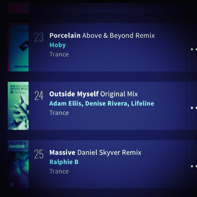 DeniseRivera's tweet photo. #outsidemyself w @AdamEllisDJ @LifelineTrance now #24 on @beatport! @RazNitzan @AmsterdamTrance thanks for all the support!❤️🙏🏼 https://t.co/BSEle9ATt7