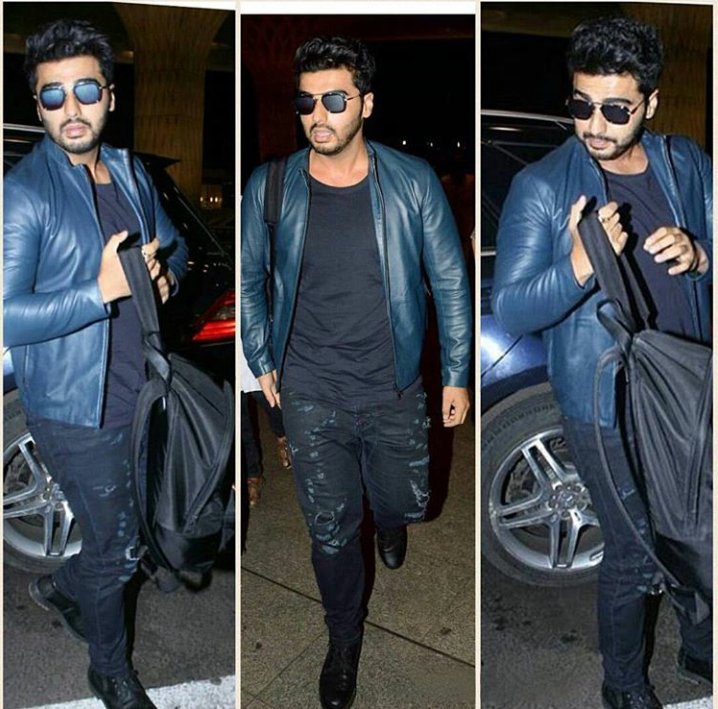 indiaforums's tweet photo. That is how @arjunk26 left for #Ladakh 😍
Slaying in a #BlueLeatherJacket
How man RTs for him? https://t.co/vbQP3XlVHn