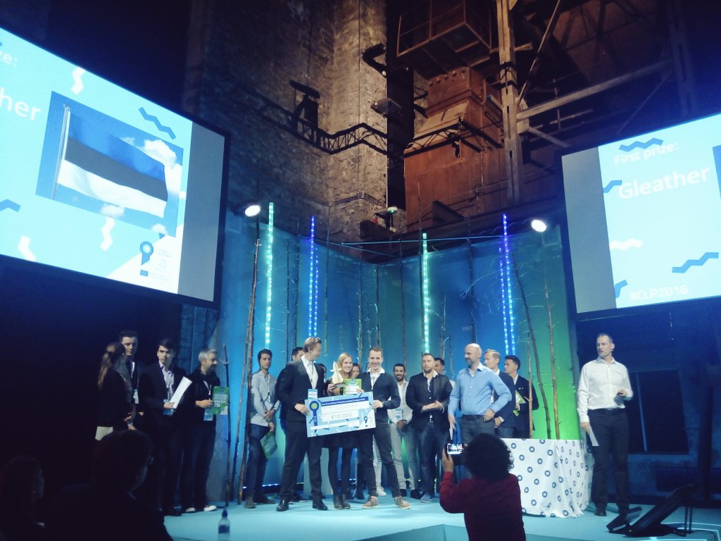 alexfarlander's tweet image. And the winners of #CLP2016 , home team - Gleather, better than leather!