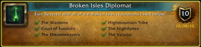 WOW_Insanity's tweet photo. I just earned the [Broken Isles Diplomat] Achievement! #Warcraft https://t.co/VVvopyjJUT