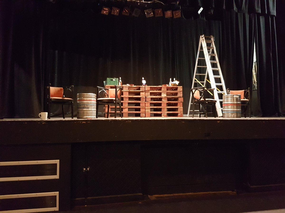 itsanactLTD's tweet photo. Tech time @TheatrColwyn getting ready for tonight's show which starts at 19:30. Last orders Conwy! #twoontour https://t.co/2DLGyMtm1p