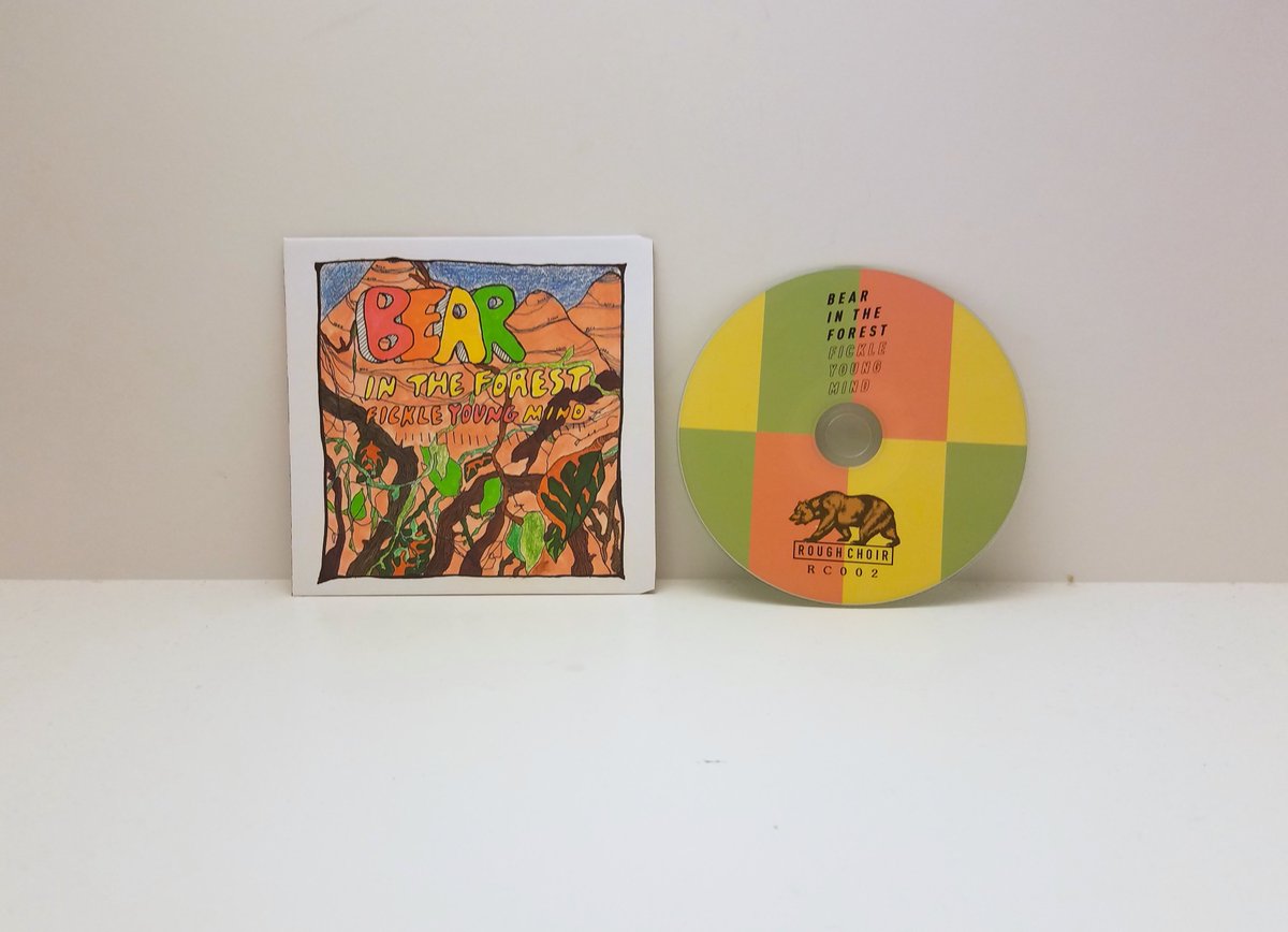 Pavonine_'s tweet image. Bear in the Forest CD packaging! @RoughChoir 
#cdpackaging #packaging #DIY #DIYpackaging