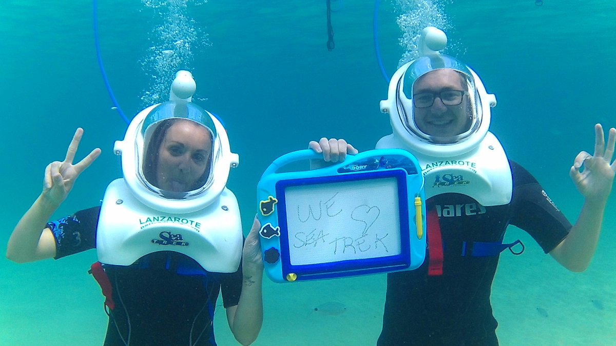 nativedivingLZ's tweet photo. And you? Do you love SeaTrek? #Seatrek #HelmetDiving #Underthewater #goodfun #Lanzarote #Canaries https://t.co/aDf5BNwa5j
