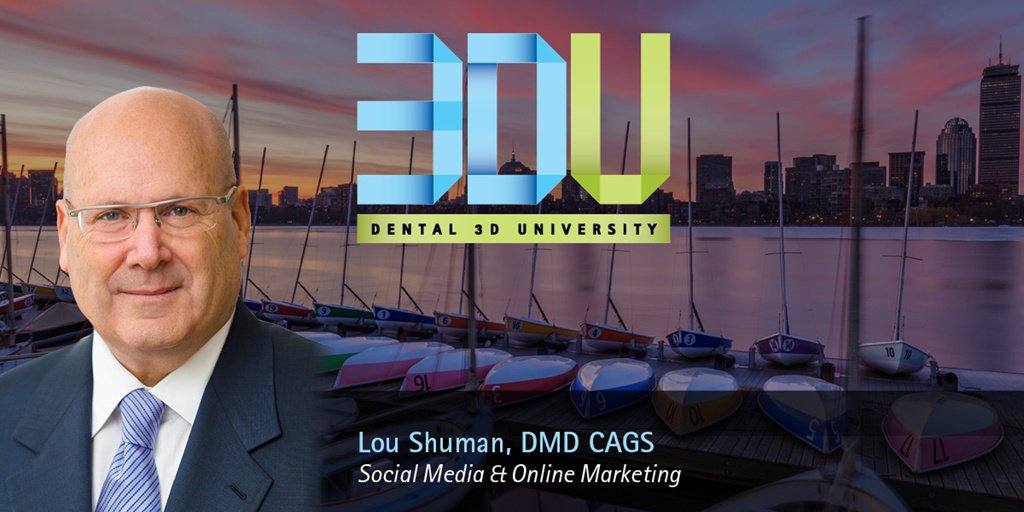 Gendex's tweet photo. @LouShuman “Social Media &amp; Online Marketing” to increase dental practice visibility, today at #dental3DU. https://t.co/l0YzhT4jqw https://t.co/1TDPxiibPo