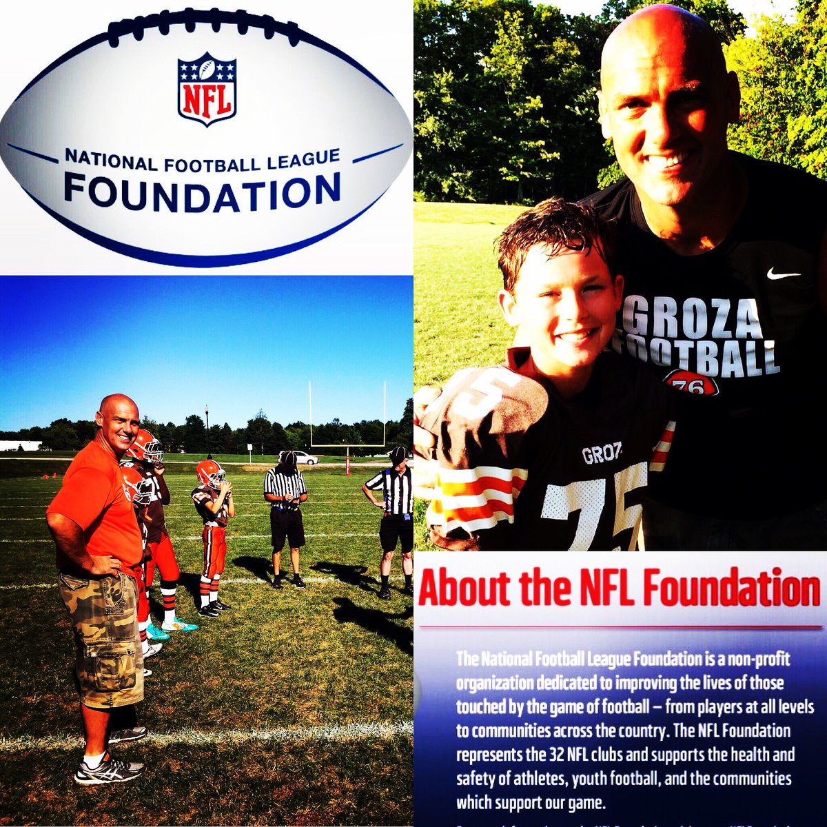 LouGroza's tweet photo. @NFLcommunity and @NFLfoundation grants #Grozafootball funding for equipment! #champsonandoffthefield https://t.co/FRNt8tyulK