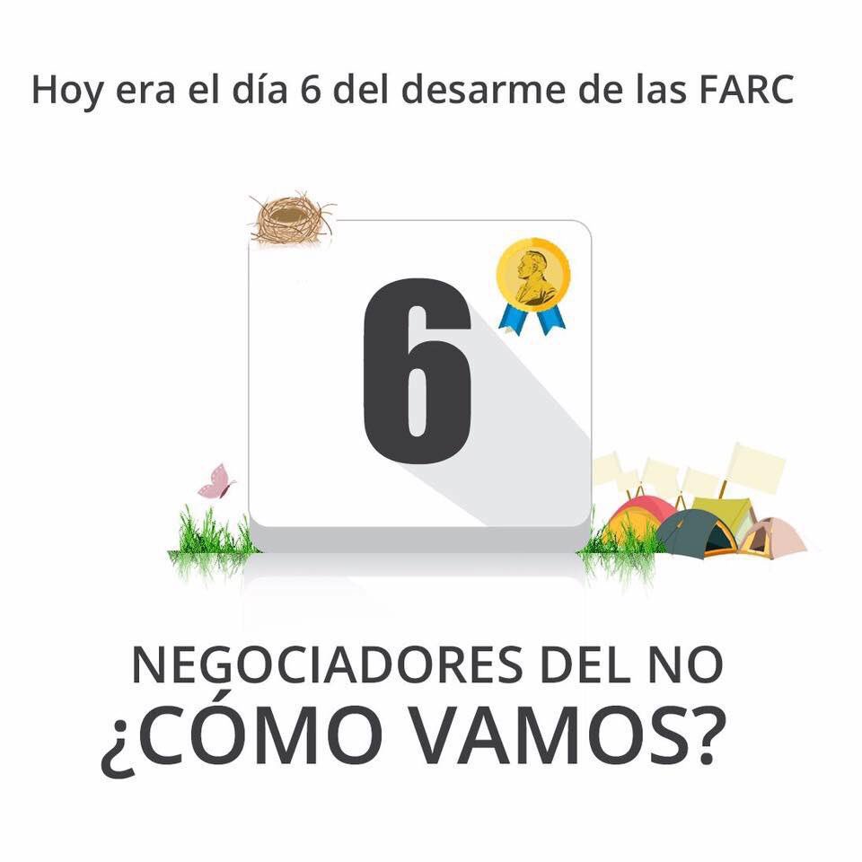 Día 6 señores: Colombia quiere paz #AcuerdoYa