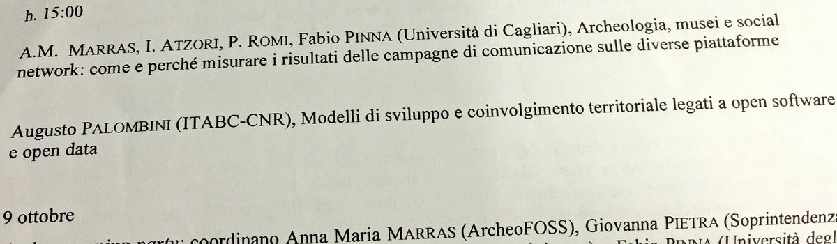 OpusPaulicium's tweet photo. #ArcheoGFOSS2016: adesso in corso e trasmesso su Facebook da @Il3ni4 il BarCamp organizzato da @AguPalombini #archeofoss https://t.co/9C2m8mf74W