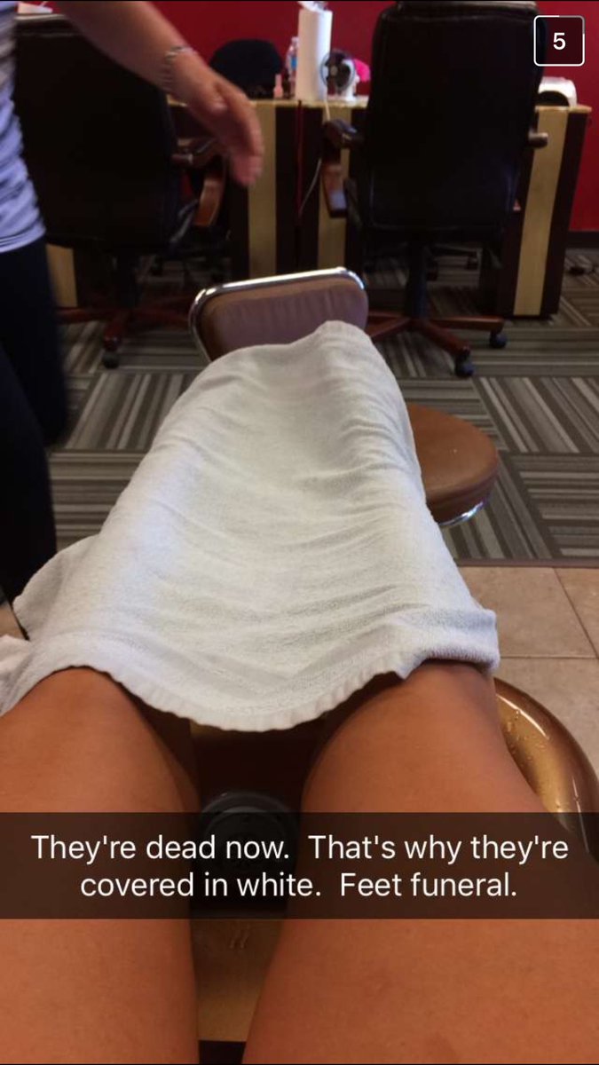 ShelbyMSpurlock's tweet photo. The stages of a pedicure, every girl understands https://t.co/RzDJCcMpgb
