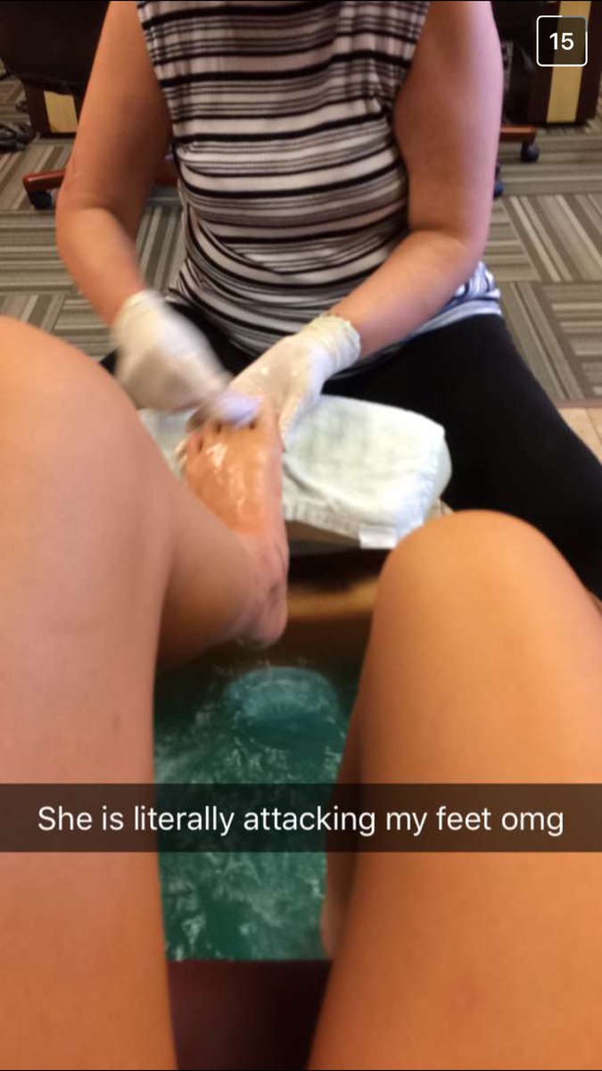 ShelbyMSpurlock's tweet photo. The stages of a pedicure, every girl understands https://t.co/RzDJCcMpgb