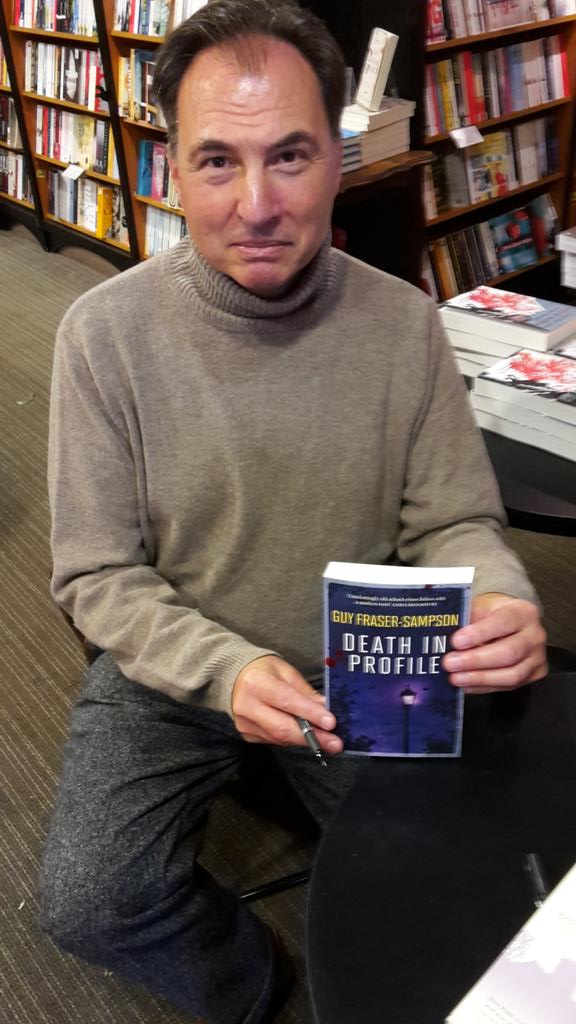 BevHarvey_'s tweet photo. Delighted to make #booksigning of @GuyFSAuthor #deathinprofile crime page turner #waterstones Tenterden https://t.co/3tUlUwhBOW