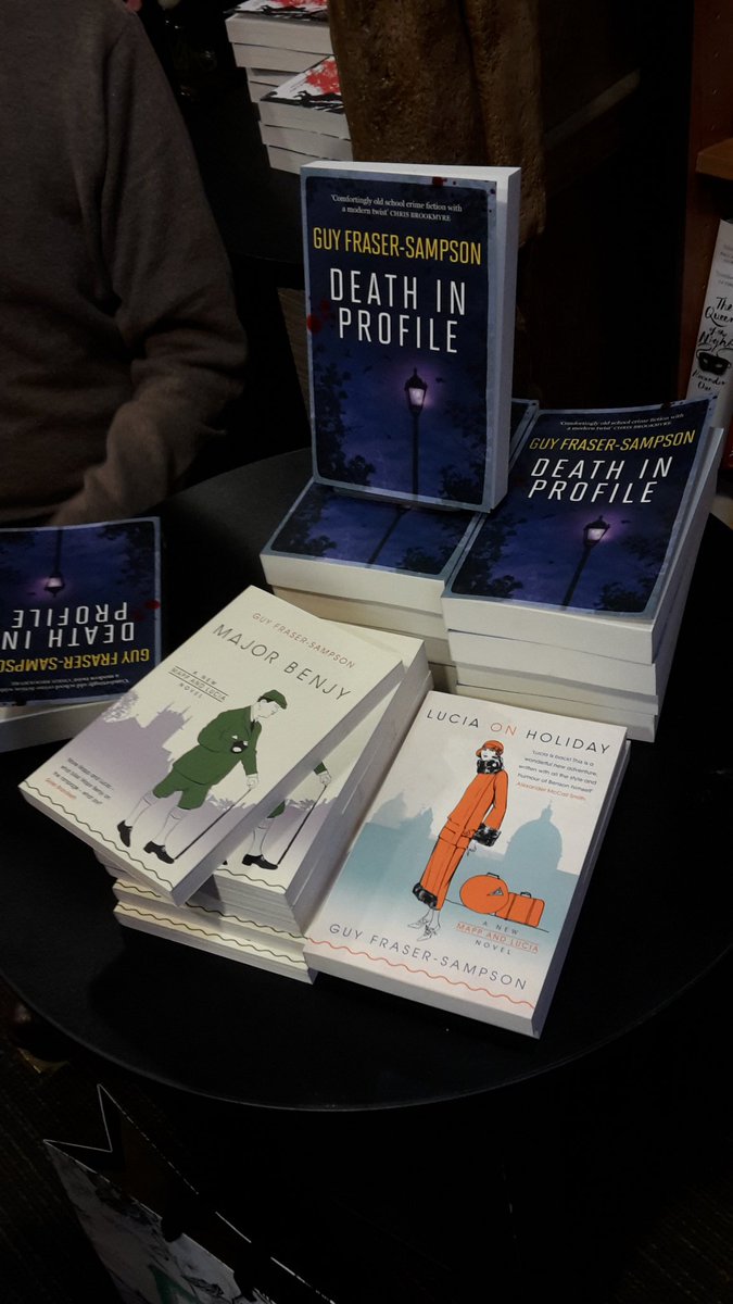BevHarvey_'s tweet photo. Delighted to make #booksigning of @GuyFSAuthor #deathinprofile crime page turner #waterstones Tenterden https://t.co/3tUlUwhBOW