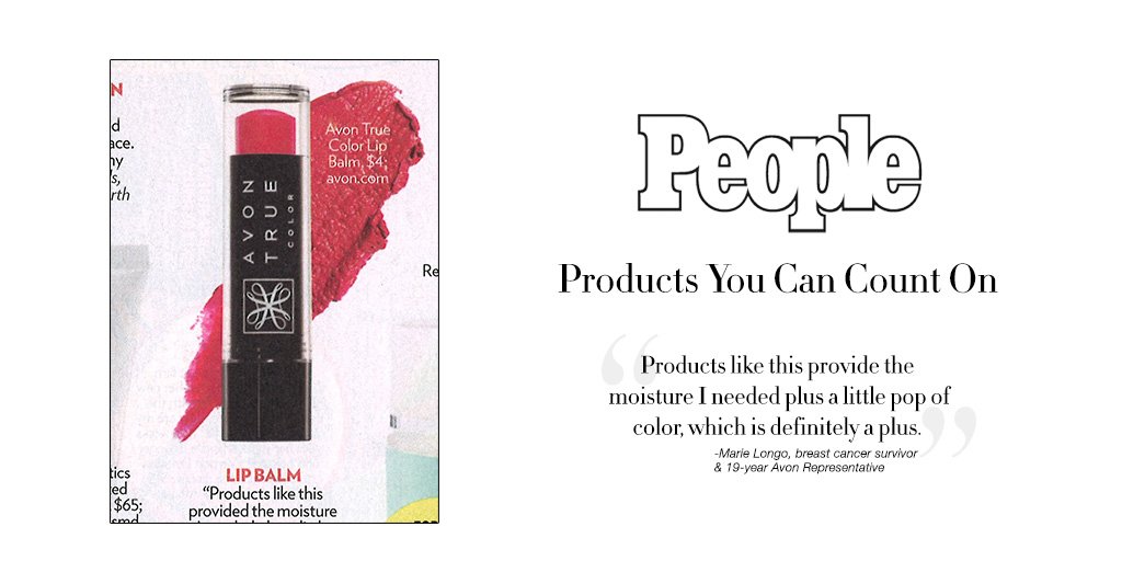 MFNEZAT11's tweet photo. Check out breast cancer survivor &amp; #AvonRep Marie Longo's favorite product ft. in @People!  https://t.co/pGK5Am5MAx https://t.co/rHz0AohycT