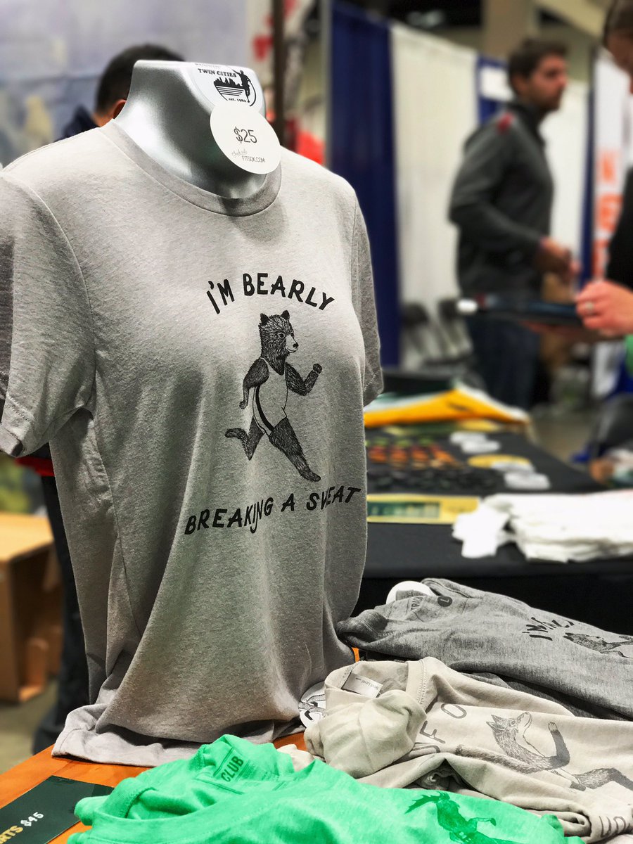 The Camp Fitsok fire is lit and more shirts are being printed. Come visit us today at the Expo. #tcmarathon #runforit