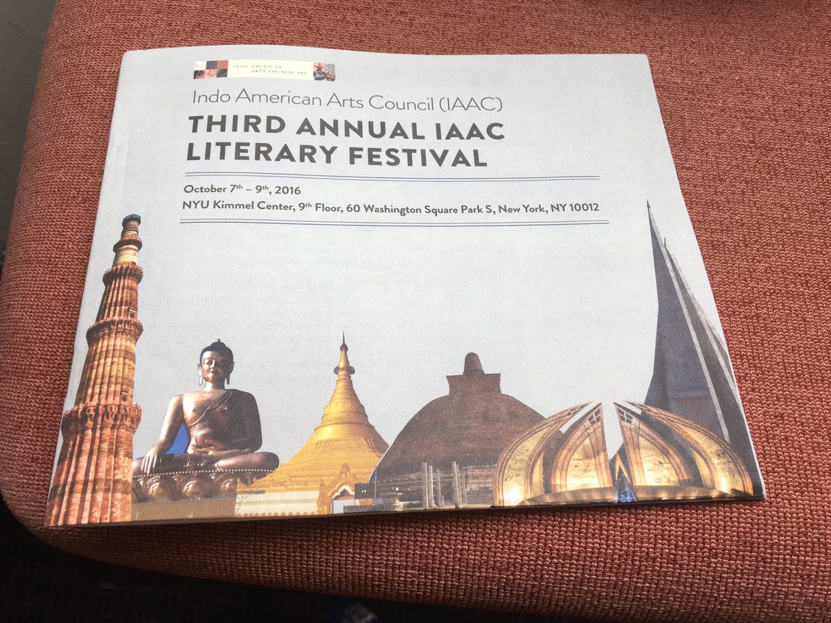 LakshmiGandhi's tweet photo. Really excited to be at #IAACLitFest2016's session on "The Secret Diary of Kasturba Gandhi." https://t.co/gZrIC1BQn6