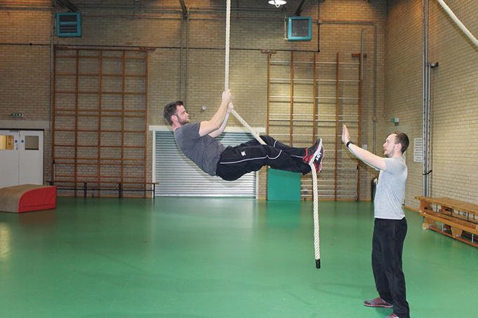 NSCA on X: The Rope Climb: Scissor Method  A closed kinetic chain  whole-body exercise   / X