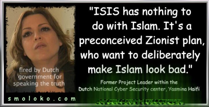 BedlamBeat's tweet photo. @BedlamBeat #G8Links #FFWars #FalseFlagWars #WW3 #ManufacturedDeception #ManufacturedWars
"ISIS is a preconceived Zionist plan" Dutch govt https://t.co/2qiRgdPUdE