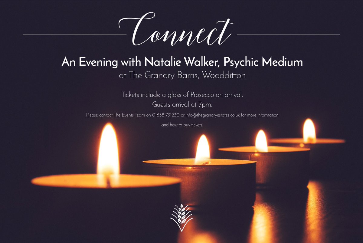 GranaryEstates's tweet photo. Thursday 13th October! ๐ฎ#mediumship #mediumnight #live #suffolkvenue #connect #lovedones https://t.co/jCPJ8nN9jv