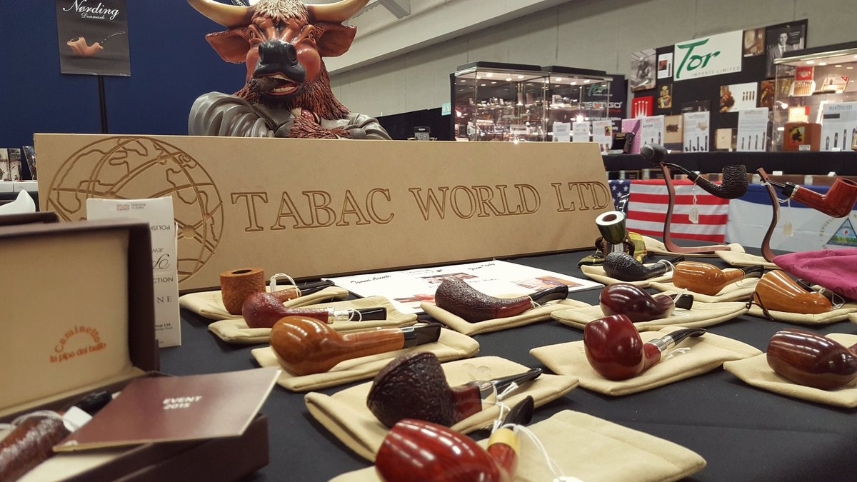 TabacWorldLtd's tweet photo. All set up for tomorrow's exhibition 😃  @PipeChacom @BrickHouseCigar https://t.co/HSQFWhchbR