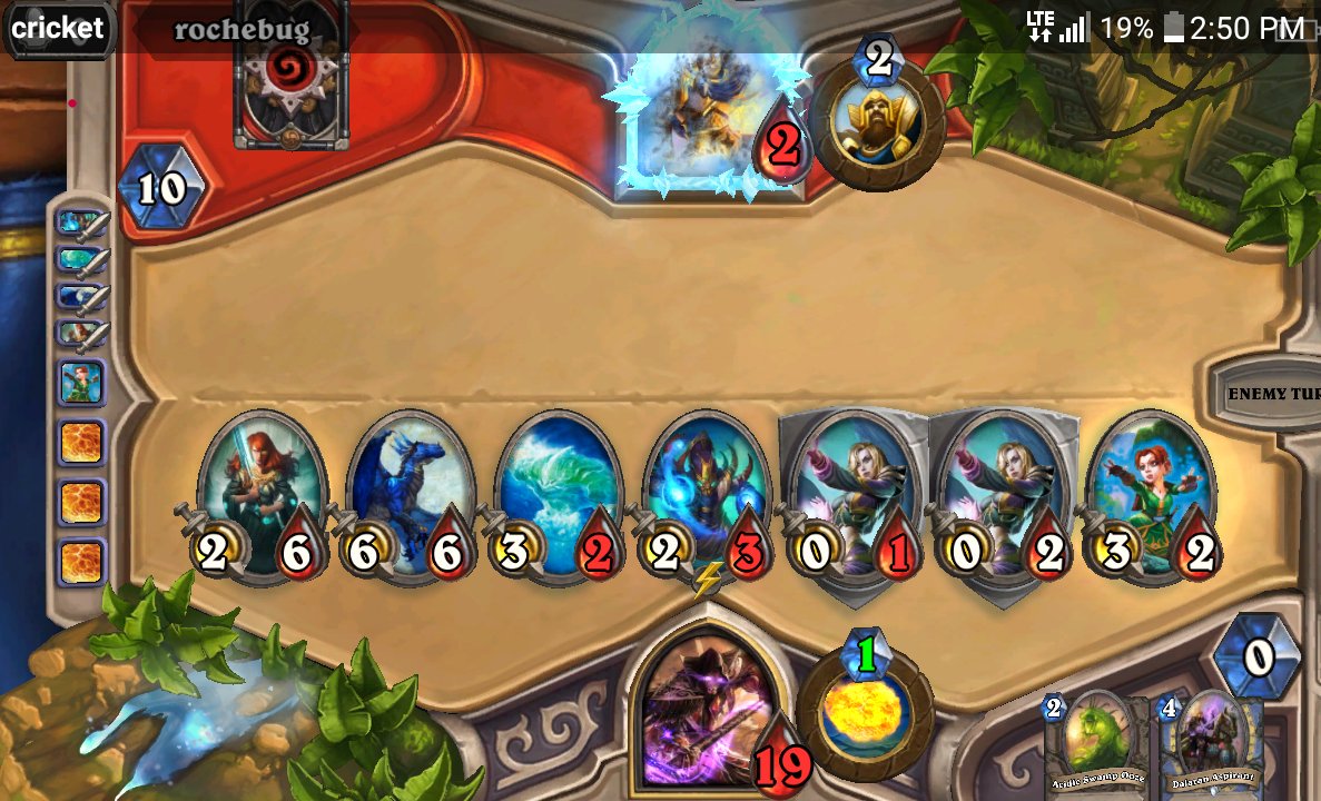 Long_Live_BigA's tweet photo. My mage is coming along just fine. Still a work in progress tho😏💪 #Hearthstone #Mage #Medivh https://t.co/4UYlN31Ucg