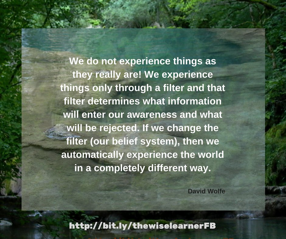 rennyslade's tweet image. Change your filter (belief system), change your world.
#thewiselearner #changeyourfilter #changeyourworld #goalsettingclarity