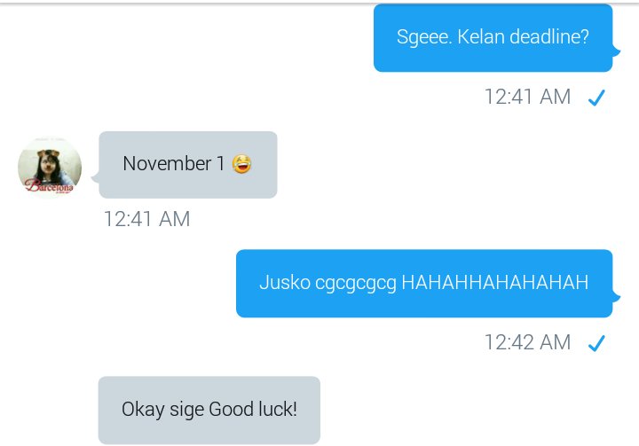 Piyaaang19's tweet photo. Yay! Another deal. Thanks @maisiegonzales2 😂😘💙 https://t.co/Y2KEYk4GDH
