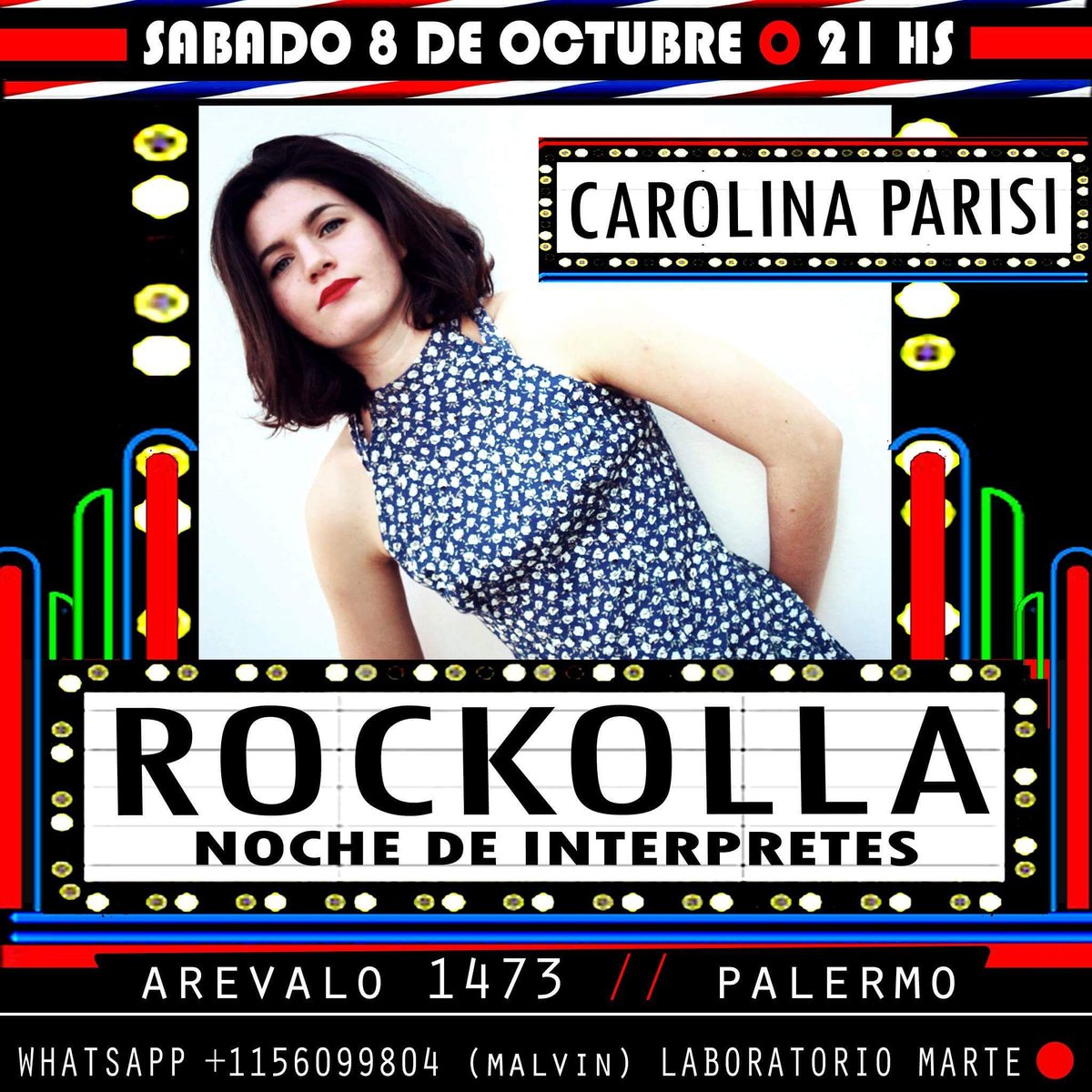 MarteCreativx's tweet photo. HOY 21 HS 🔴 #ROCKOLLA
Se presenta @ Carolina Parisi
✨🍹🌸✨🍬🌸✨ #HACECONTACTO https://t.co/AZHHeQsyCw