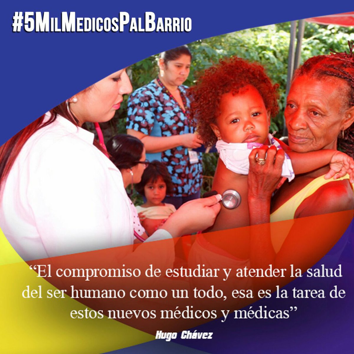CamaradasPsuv's tweet photo. #5MilMedicosPalBarrio la Atención al Niño y Adulto Mayor esto es #BarrioAdentro https://t.co/AsByNQhewR