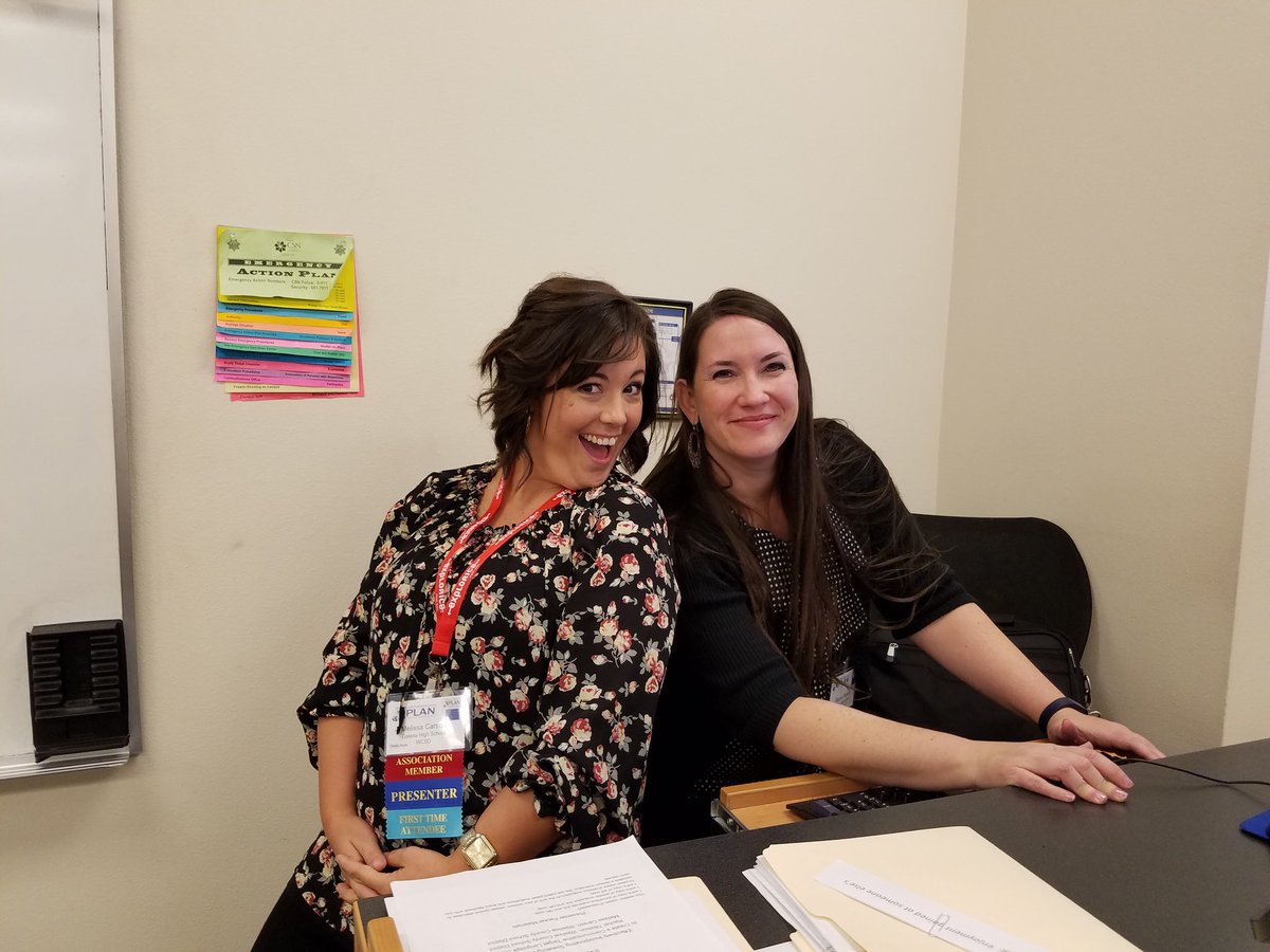 renosenor's tweet photo. Melissa Carson and Rachel Tillotson presenting target language techniques for the classroom #PLANeNVy #uniquelynv16 https://t.co/WbgI0grliq