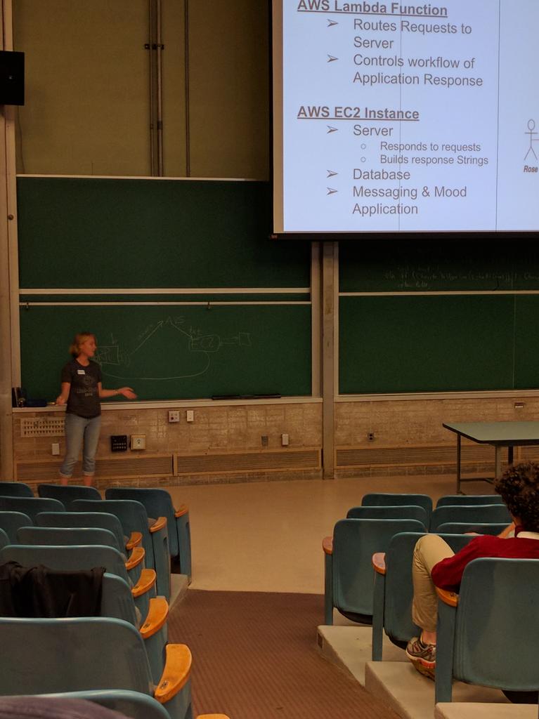 brenns10's tweet photo. @Katherine_CaSs bringing out the chalk during her talk, "How to hack on the IoT" at #linkstate! https://t.co/d2V3Iq4pIa