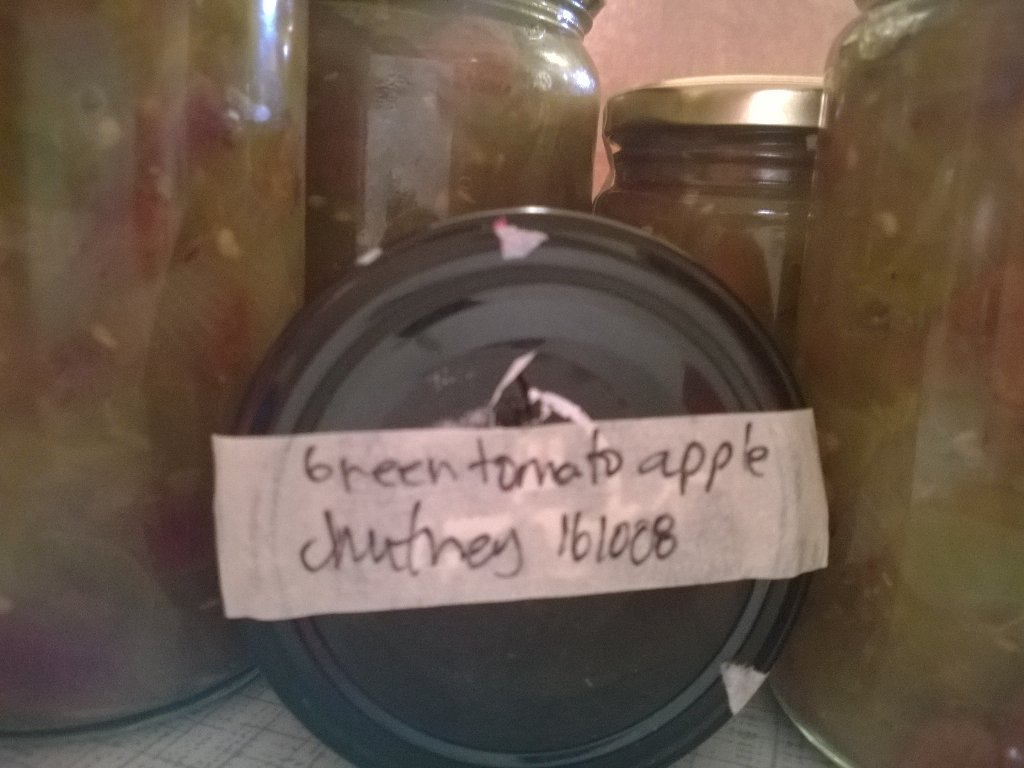 realfoodorelse's tweet photo. Prepped amazing chutney! Had too many unripe tomatoes & wanted to save them. #useresources #growfoodnotlawns https://t.co/EN0IWbcksS