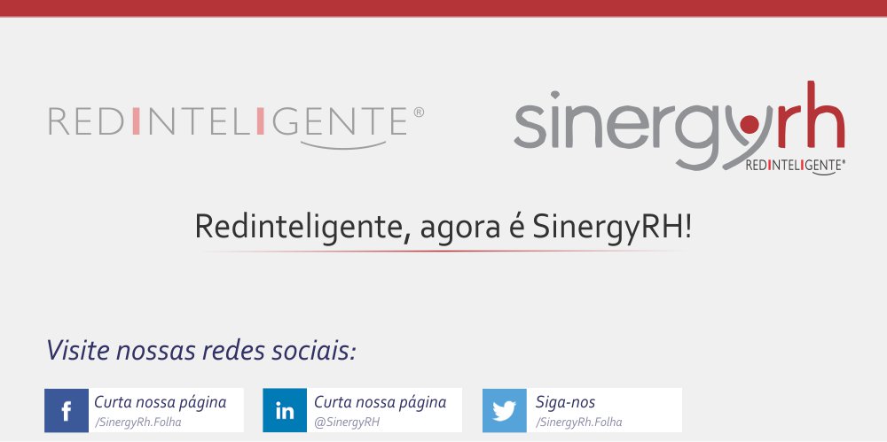 ContrateBem's tweet photo. @redinteligente agora é @SinergyRH !!!
Venha para nossas redes sociais... ;)
Aproveite e visite nosso Portal: https://t.co/eVPuFncy5N https://t.co/KNeCVhtWgt