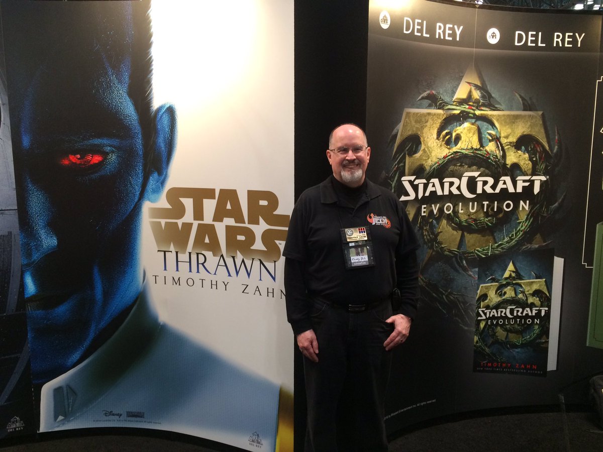 StarWarsByRHW's tweet photo. You have now entered the #ZahnZone Tim Zahn now signing at #Booth2108 until 2:00 #StarWars #NYCC2016 #ZahnPlotFirst https://t.co/1ErJeyS637