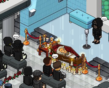 queenrolexa's tweet photo. #RIP Danke für das zahlreiche Erscheinen bei Rolexa's Trauerfeier.
@De_Habbo #habbo #rolexa https://t.co/X6Qr8pfWr2