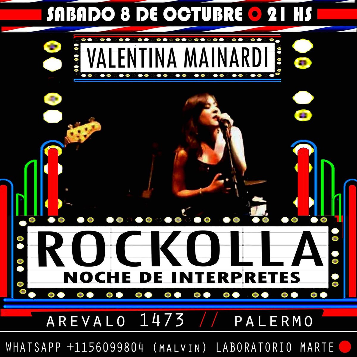 MarteCreativx's tweet photo. HOY 21 HS 🔴 #ROCKOLLA
Se presenta @ Valentina Mainardi 💠🔶🎶🌟🎶🔶💠 #HACECONTACTO https://t.co/YwTtCMEk1i