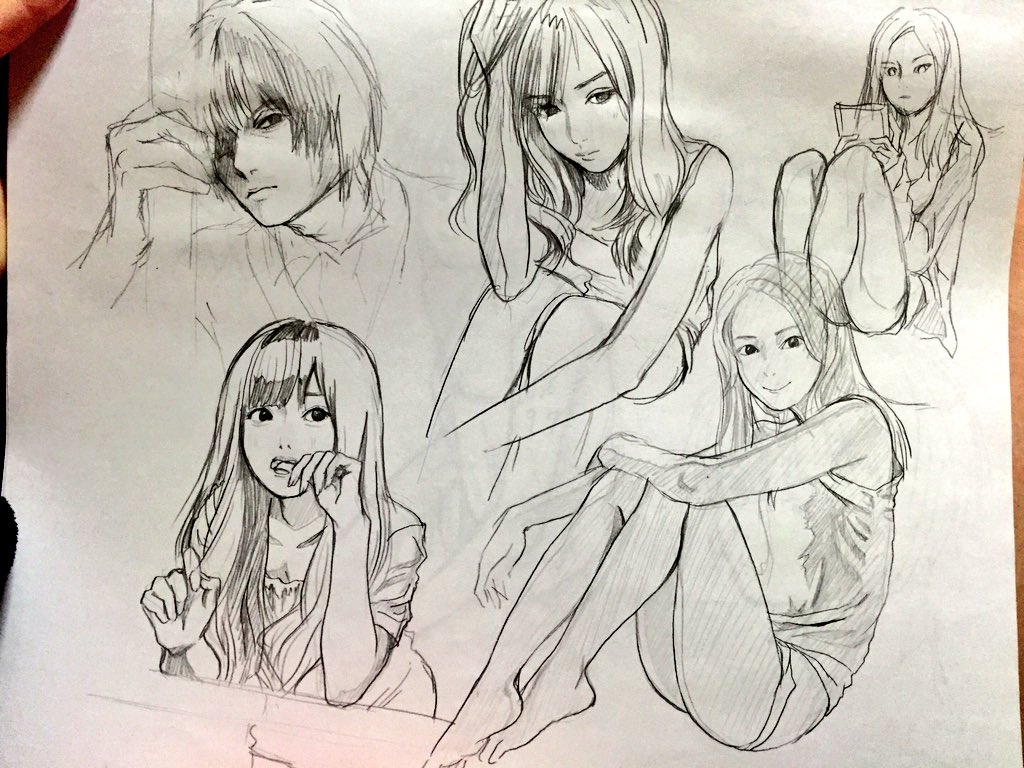 海外のイケメンbotなどを模写して絵がうまくなったような気分に浸るあそび 