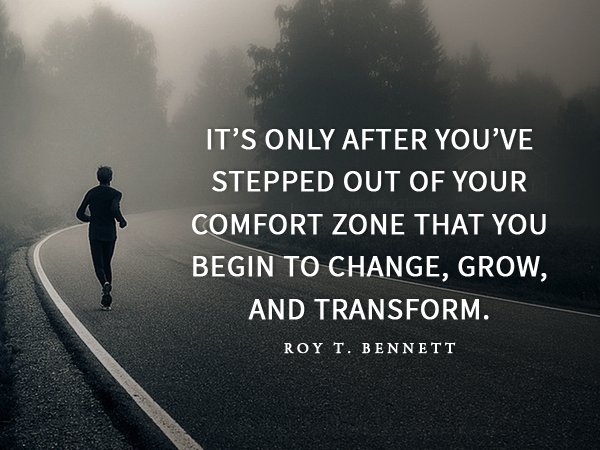 InspiringThinkn's tweet photo. It’s only after you’ve stepped out of your comfort zone that you begin to change, grow, and transform.Roy T. Bennett #motivation #leadership https://t.co/N5sj5pZZFz