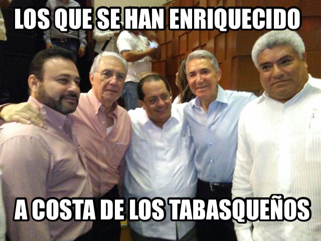 tabscoob_x's tweet photo. La imagen habla por sí sola...... Pobre  Tabasco estas alimañas se han enriquecido a tus costillas. #MeDuelesTabasco. https://t.co/NGHgZ3RBj1