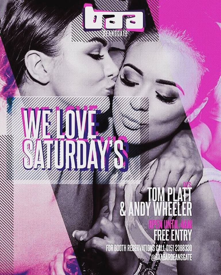 We Love Saturdays!

Free Entry | RnB, Chart &amp; House | 2 cocktails for £10

#baabar #Manchester #Saturday #cocktails