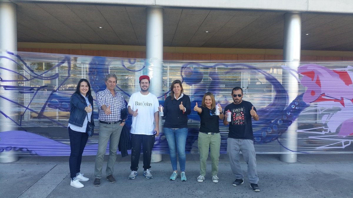 Abraham Caride, gañador de graffiti de Xuventude Crea 2015, está á participar en Ourense na xornada de cultura urbana Pulpo Extreme