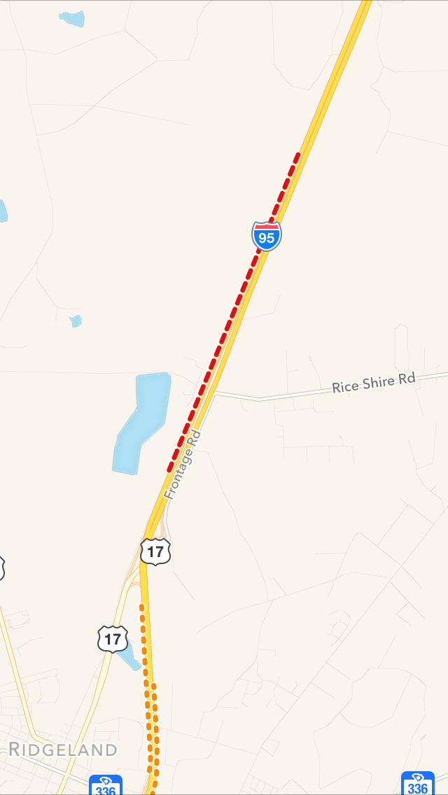 Just saw why I-95SB is closed -- basically a river right near the Ridgeland exit. <a href="/wis10/">WIS News 10</a>