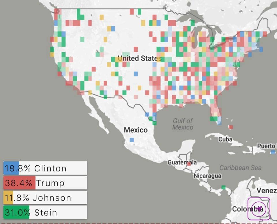 BigTinyBird's tweet image. Wall Street owned media is lying about the real poll numbers. Here's a non Wall Street affiliated poll #PollingFraud #ElectionFraud #GoGreen