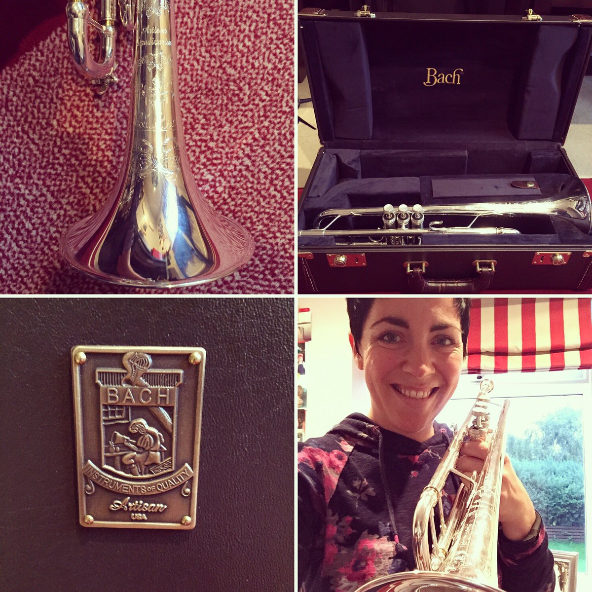 trumpetgayle's tweet photo. Feeling very lucky and thrilled to bits ☺️☺️🎺🎉 #trumpetgeek #overthemoon #newtrumpet https://t.co/1O52FMt4eX
