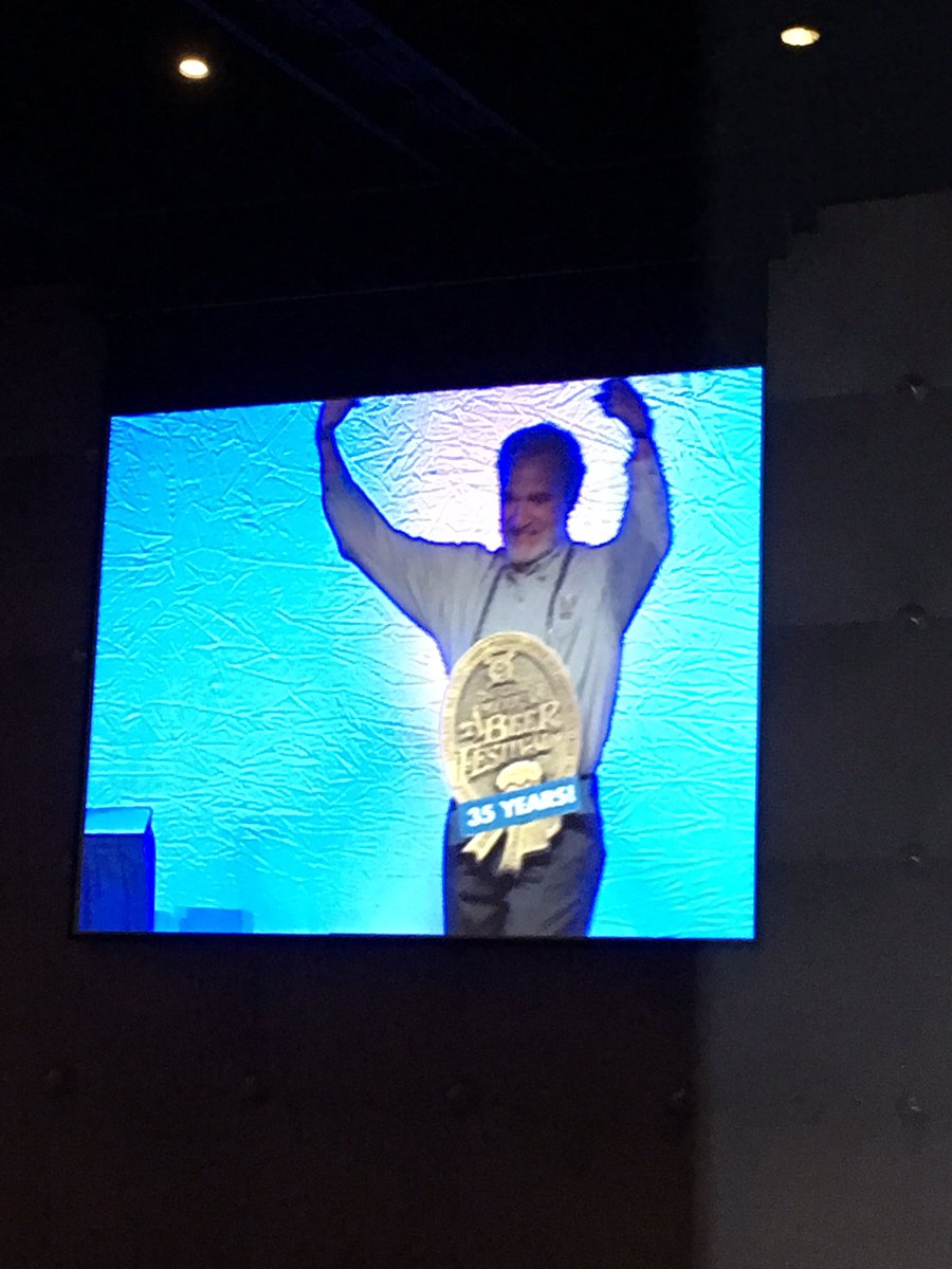 Thanks <a href="/CharliePapazian/">Charlie Papazian</a> for everything you have done for #GABF and craft beer for the last 35+ years!! <a href="/AllagashBrewing/">Allagash Brewing Co</a> <a href="/BrewersAssoc/">Brewers Association</a>