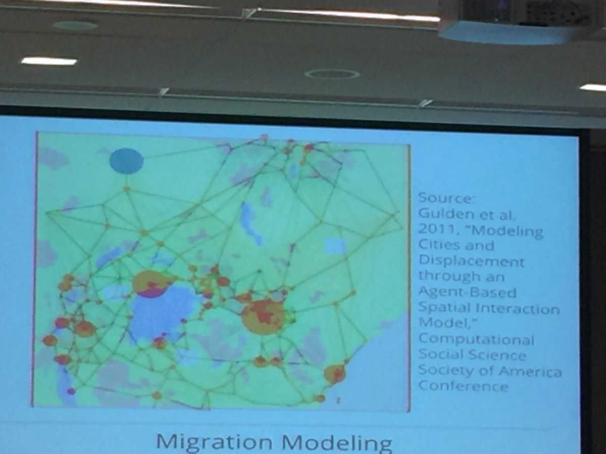 SorishaPragyan's tweet image. Geo-spatial ABM using Mason Java toolkit by @JackieKazil #pydatadc2016