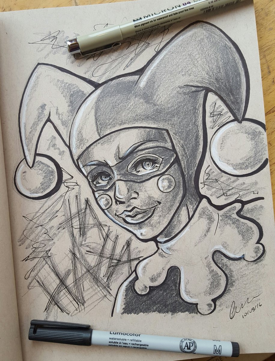 SnappedragonArt's tweet photo. Happy Thanksgiving weekend! #ThanksgivingWeekend #Thanksgiving #HarleyQuinn #DC #DCSuperHeroGirls #comics #art #inktober #SuicideSquad https://t.co/0vDQmvqEgG