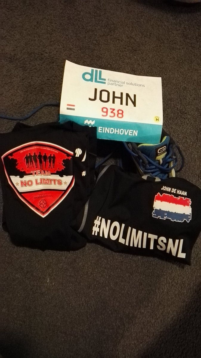 johndehaan87's tweet photo. Ready for 42k on the road tommorow.. #dllmarathon #nolimtsnl #allsur5 https://t.co/Jbt94znNfo