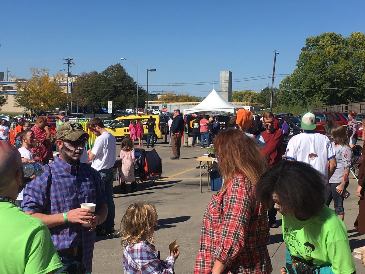 DMZombieWalk's tweet image. We are getting ready to assemble. Brace yourselves Des Moines.