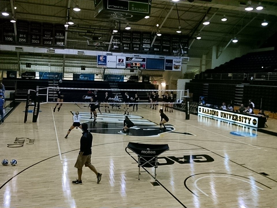 Volleyball in the Rhodes-Reeves at 2:00